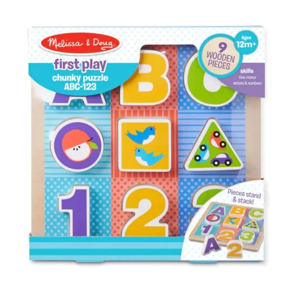 Melissa & Doug ABC 123 Chunky Puzzle (Pre-Order)