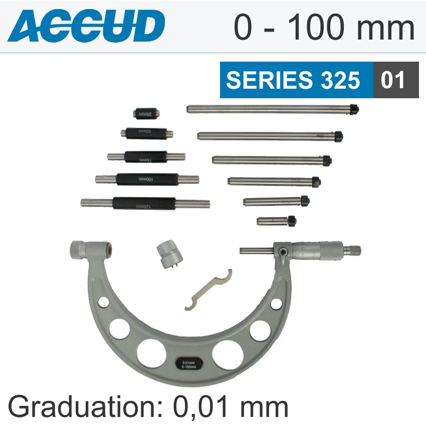 accud-outside-micrometer-150mm-0.004mm-acc.-0.01mm-grad.-with-interch.-anvil-ac325-006-01-1