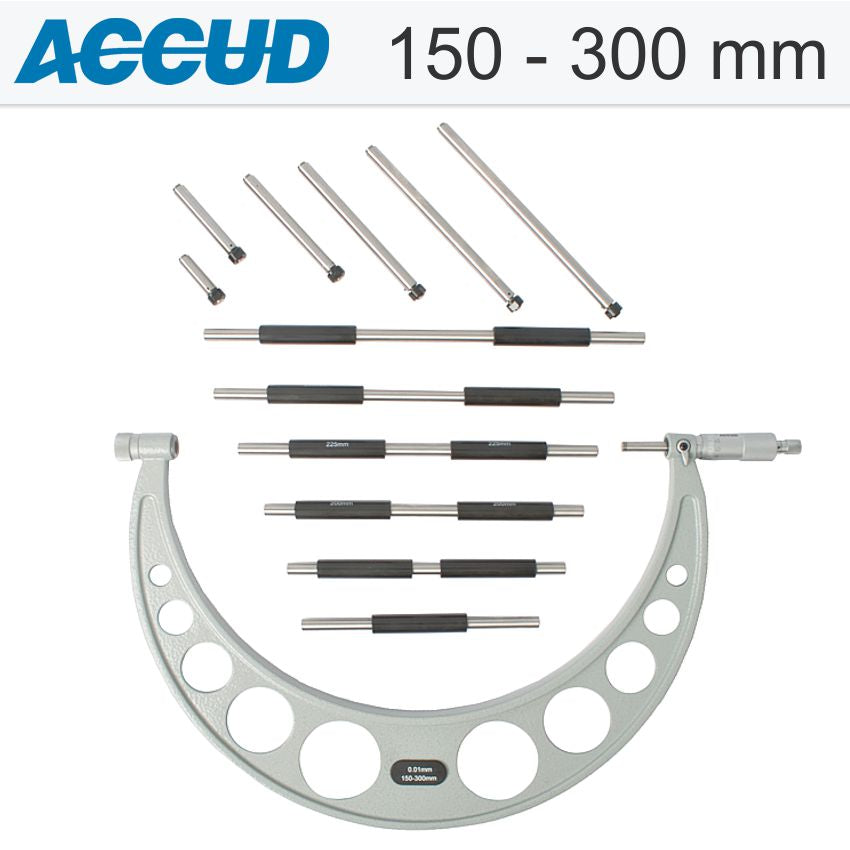 accud-outside-micrometer-150-300mm-0.004mm-acc.-0.01mm-grad.-with-interch.-a-ac325-012-01-2