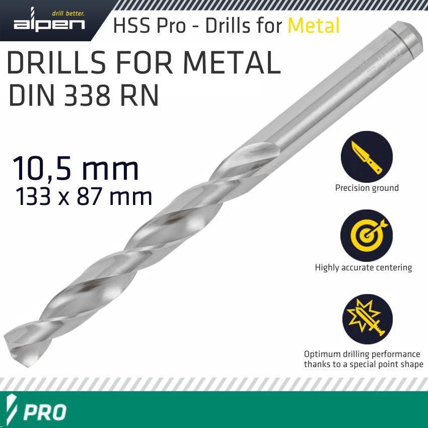 alpen-alpen-pro-hss-10.5mm-drill-din-338-rn-135-split-point-plastic-wallet-alp1840105-2