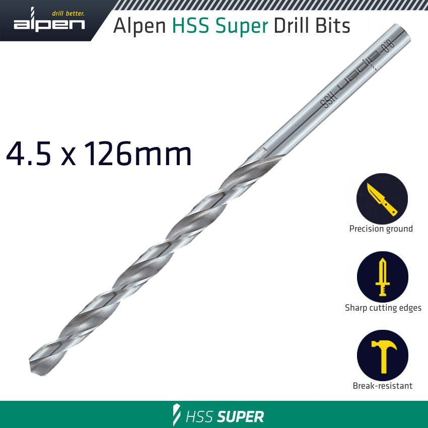 alpen-hss-drill-bit-long-4.5-x-126mm-bulk-alp551045-2