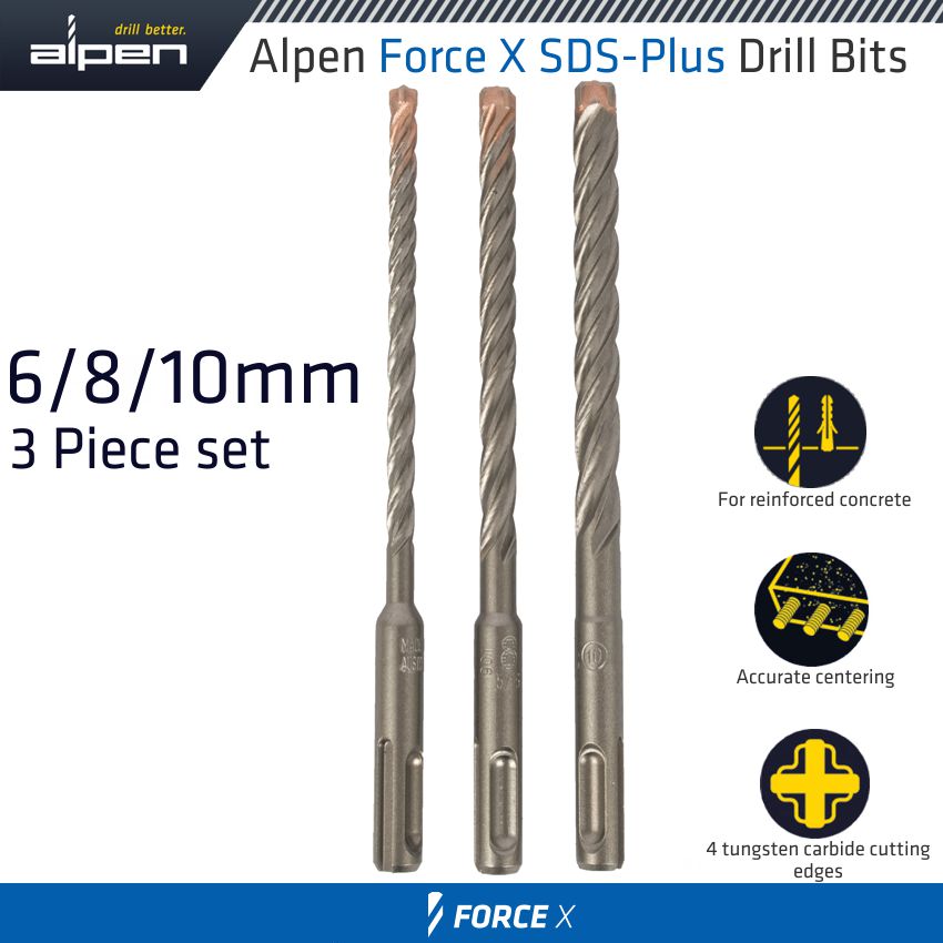 alpen-force-x-sds-set-3-pcs-6/8/10-mm-x-160-alp8150681-2