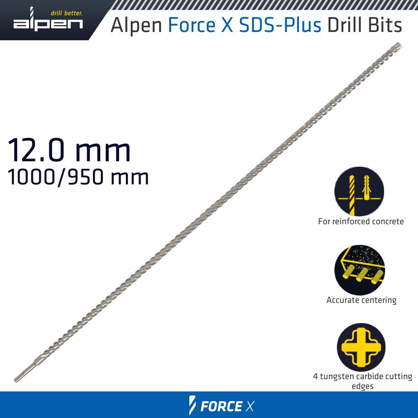 alpen-force-x-12.0-x-1000/950-sds-plus-drill-bit-x4-cutting-edges-alp915012-1