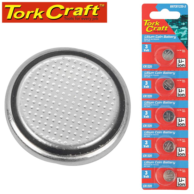 tork-craft-battery-coin-cr1220-3v-lithium-x5-pack-(moq-20)-batcr1220-5-2