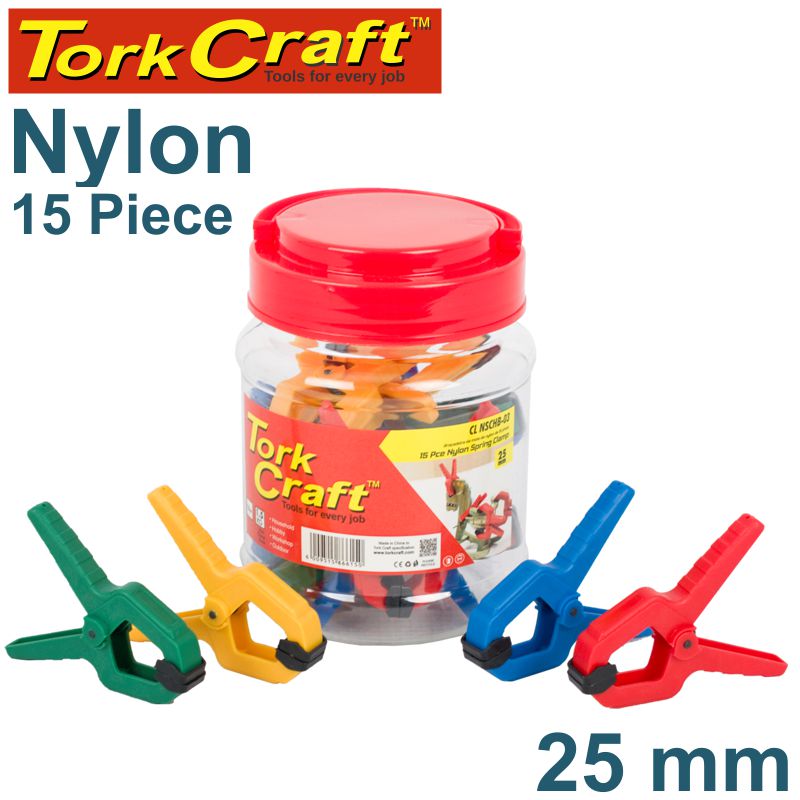 tork-craft-clamp-spring-nylon-25mm-15pce-plastic-jar-various-colours-cl-nschb-03-2