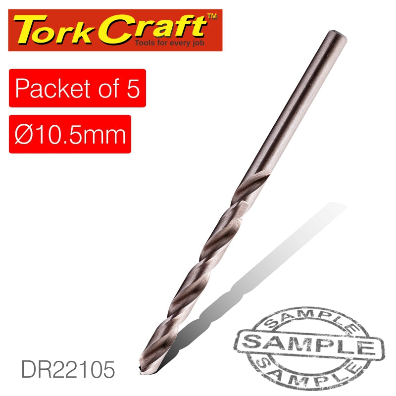 tork-craft-drill-hss-10.5mm-135deg-5-pack-industrial-bit-dr22105-1