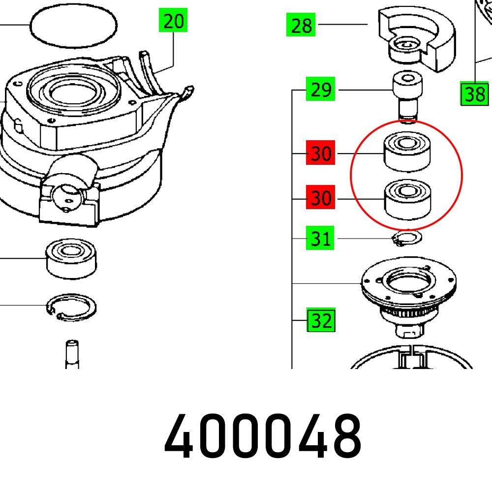 festool-ball-bearing-6001-rs/z-din-625-c3-fes400048-1