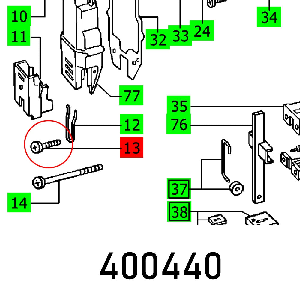 festool-oval-head-screw-din-7985-m4x4-4.8-fes400440-1