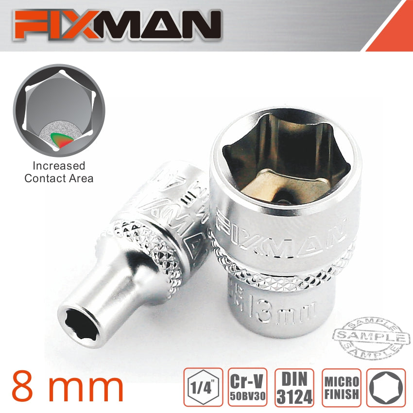 fixman-fixman-1/4'-drive-hex-socket-8mm-fix-h0107m-1