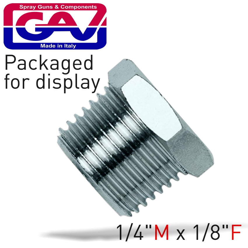 gav-taper-reducer-bush-1/4-x-1/8-m/f-packaged-gav1217-1p-1