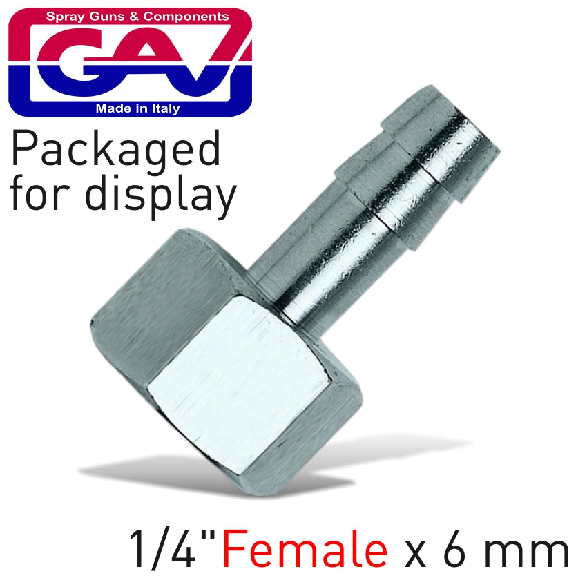 gav-hose-adaptor-1/4f-x-6mm-packaged-gav1234-1p-1