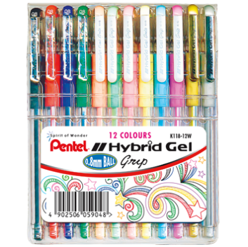 pentel-hybrid-gel-ink-roller-wallet-of-12-K118-12W