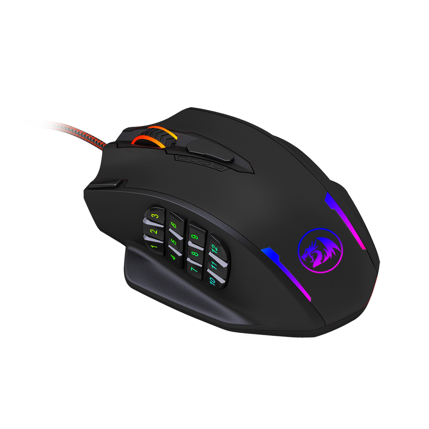 redragon-impact-12400dpi-mmo-gaming-mouse---black-3-image