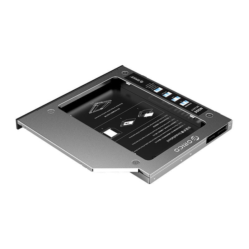 orico-9.0mm/9.2mm/9.5mm-sata3.0-optical-caddy-drive---silver-3-image