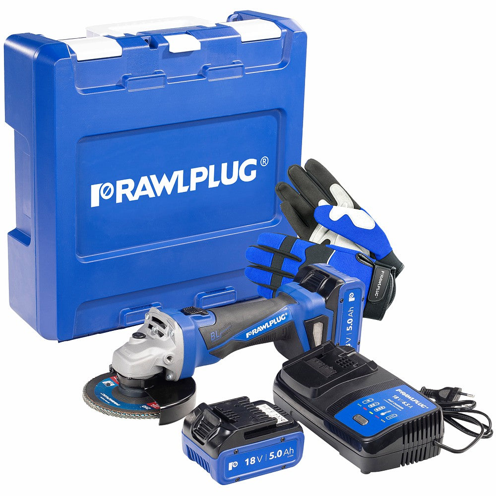 rawlplug-angle-grinder--2xbattery-5.0-ah--charger-65a--with-gloves--in-case-rawr-pag18-xl2-1