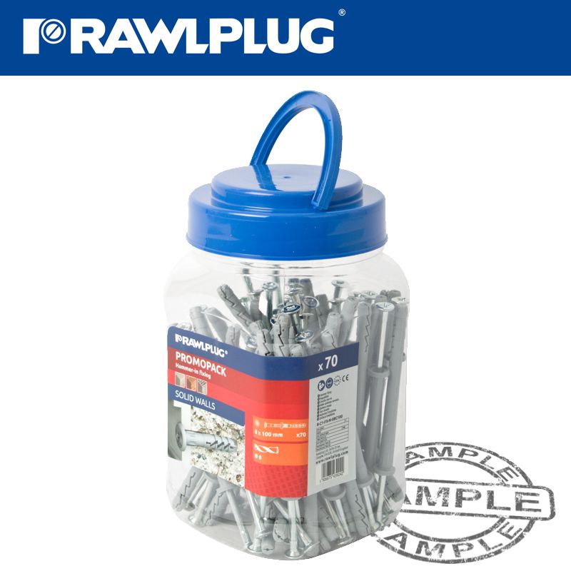 rawlplug-nyl-nail-in-fixing-8x100mm-cyl-head-with-screws-x70-per-jar-raw-r-c1-fx-n-08c100-1