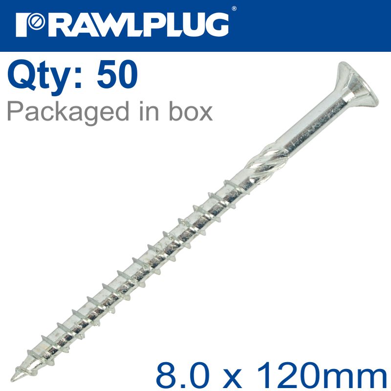 rawlplug-timber-construction-screw-8.0-x-120mm-x50-box-csk-washer-head-torx-t40-raw-r-cs-80120-cs-w-1