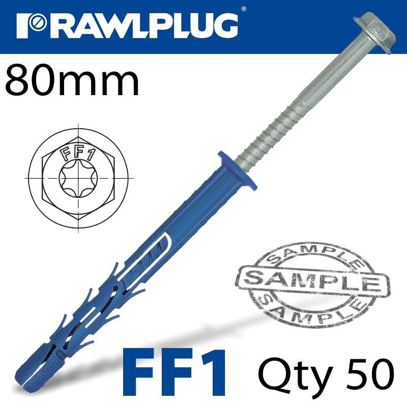 rawlplug-nyl-frame-fixing-zp-+-collar-hex-screw-9.8mmx80mm-x50--box-raw-r-ff1-n-10k080-1