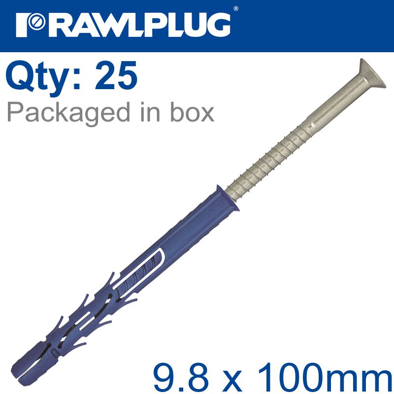 rawlplug-nyl-frame-fixing-zp-+-collar-screw-9.8mmx100mm-x25--box-raw-r-ff1-n-10k100-dt-1