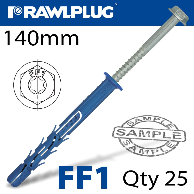 rawlplug-nyl-frame-fixing-zp-+-collar-hex-screw-9.8mmx140mm-x25--box-raw-r-ff1-n-10k140-1