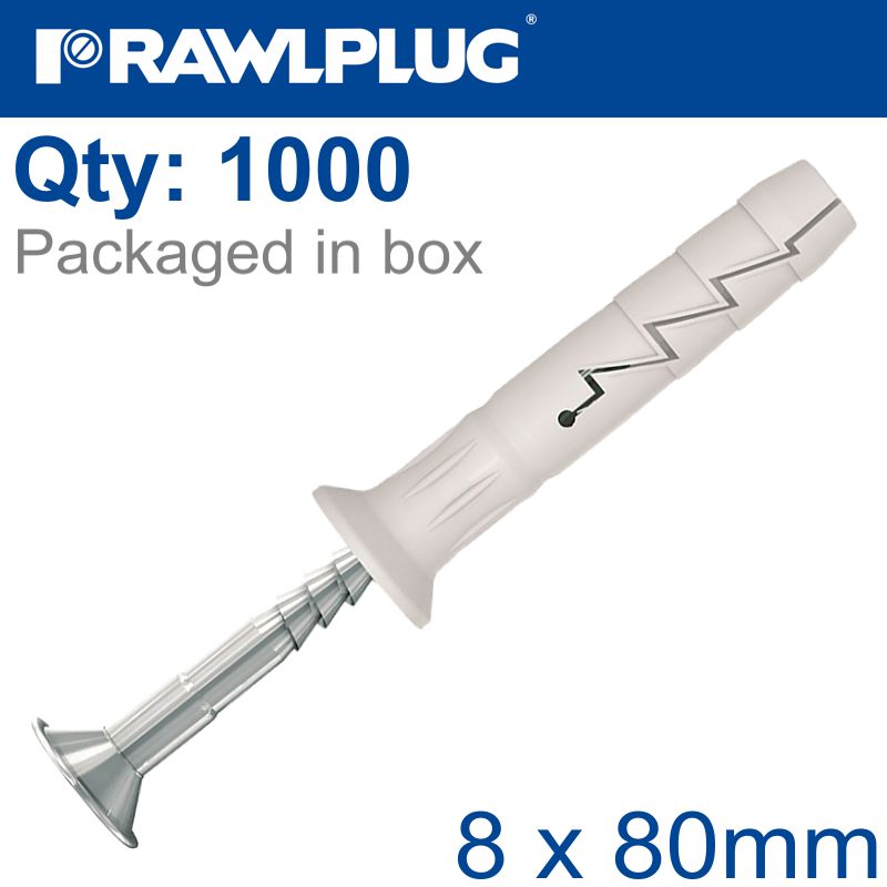 rawlplug-nyl-nail-in-fixing-8x80mm+-csk-head-x1000-per-box-raw-r-fx-n-08l080-m-1