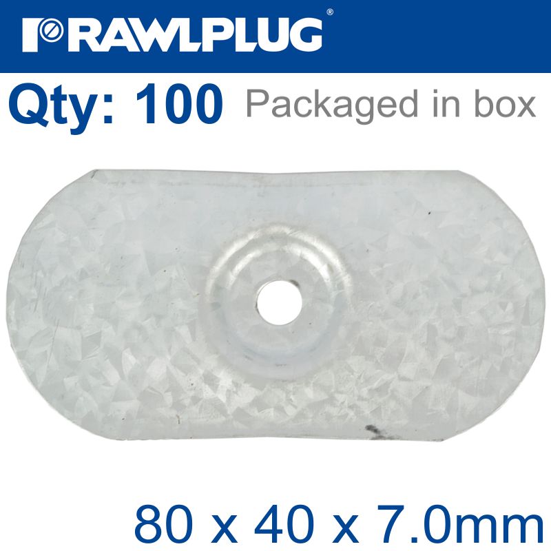 rawlplug-oval-steel-washer-80x40mm/7,0mm-with-alum-zinc-coating-x100-box-raw-r-pow-07-alzn-2