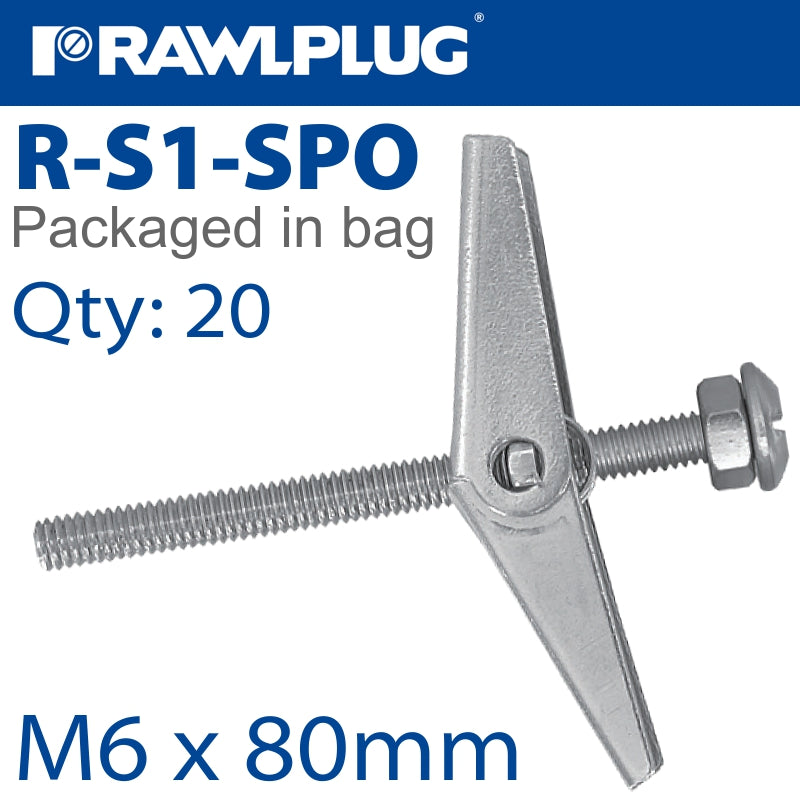 rawlplug-spring-toggle+screw-m6x80mm-x20-bag-raw-r-s1-spo6080-20-1