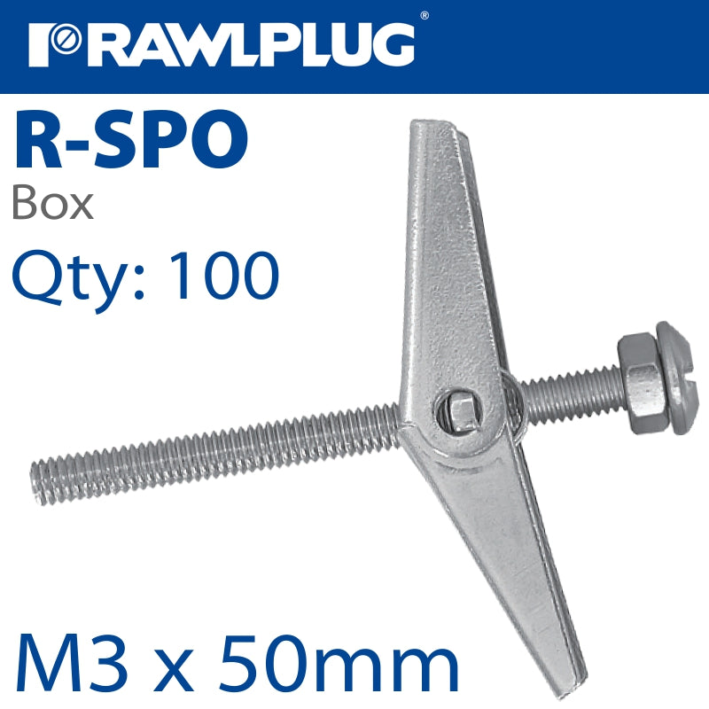 rawlplug-spring-toggle+screws-m3x50-x100-box-raw-r-spo-03050-1