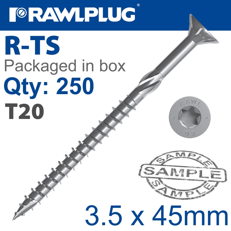 rawlplug-torx-t20-chipboard-screw-3.5x45mm-x250-box-raw-r-ts-3545-1