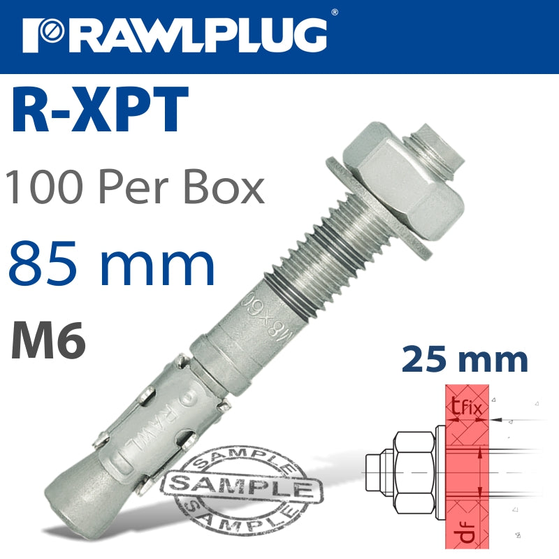 rawlplug-throughbolt-m6x85x25mm-x100--box-raw-r-xpt-06085-25-1