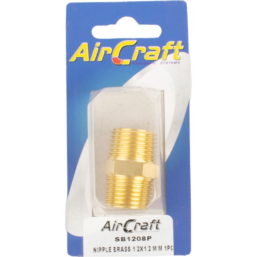 aircraft-nipple-brass-1/2x1/2-m/m-1pc-pack-sb1208p-1