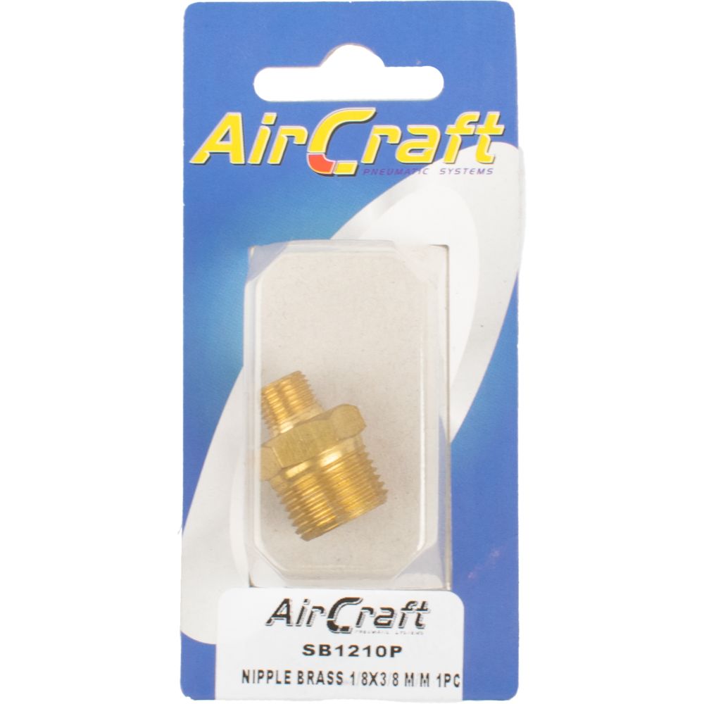 aircraft-nipple-brass-1/8x3/8-m/m-1pc-pack-sb1210p-1