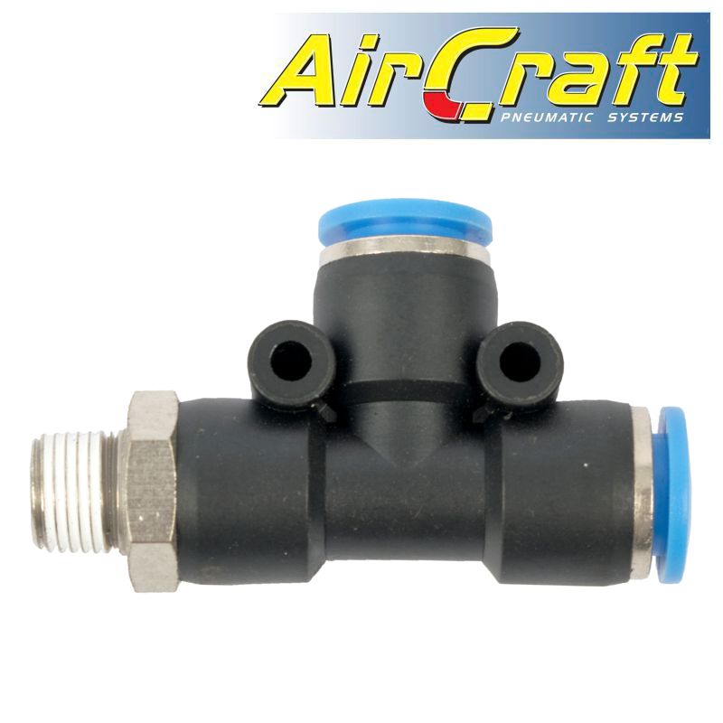 aircraft-pu-hose-fitting-tee-8mm-x-8mm-x-1/8'm-sg-apd08-01-1