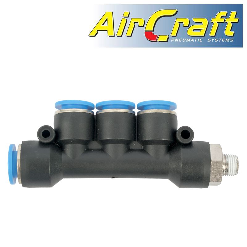 aircraft-pu-hose-fitting-manifold-4-x-10mm-port-x-1/8'm-sg-apkd10-01-1