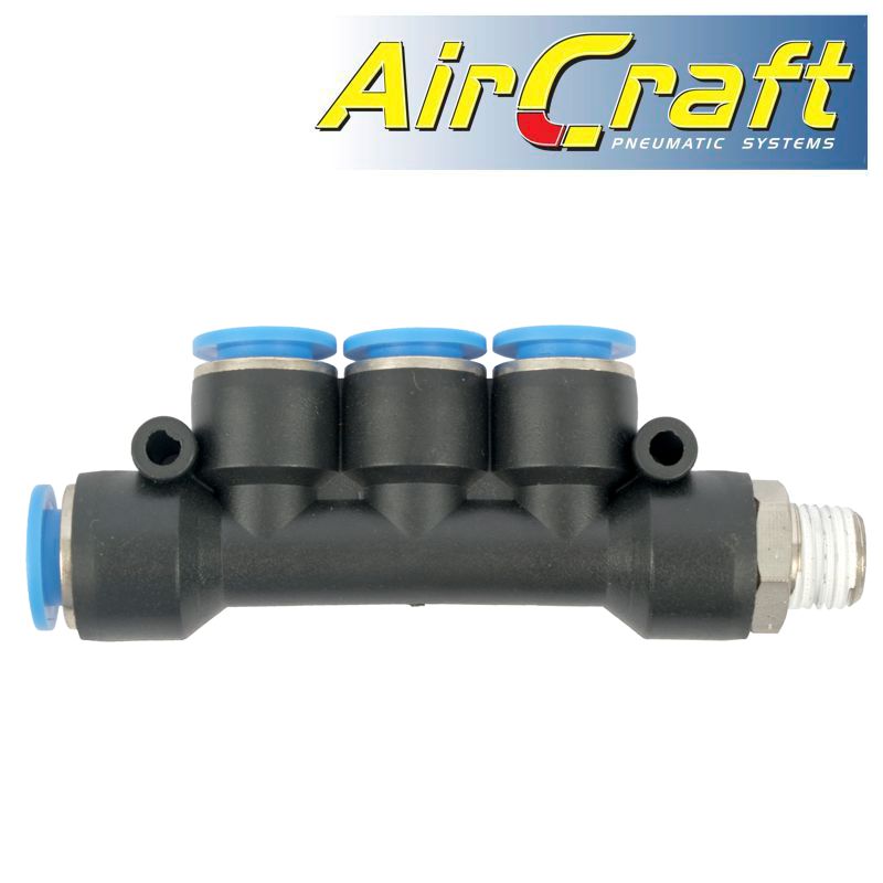 aircraft-pu-hose-fitting-manifold-4-x-10mm-port-x-3/8'm-sg-apkd10-03-1