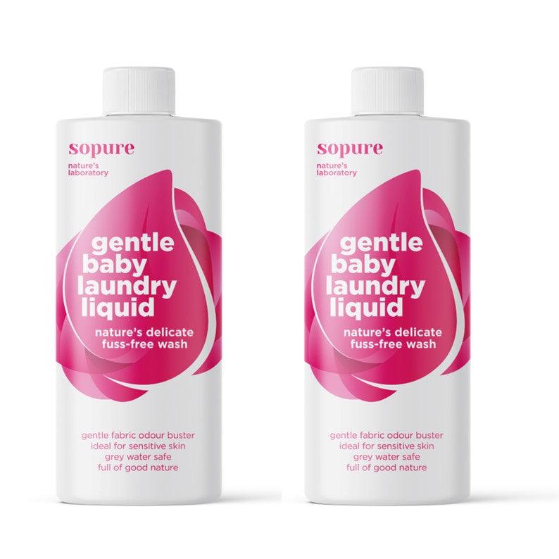 SoPure Gentle Baby Laundry Liquid 1 litre (2 PACK) - 4aKid