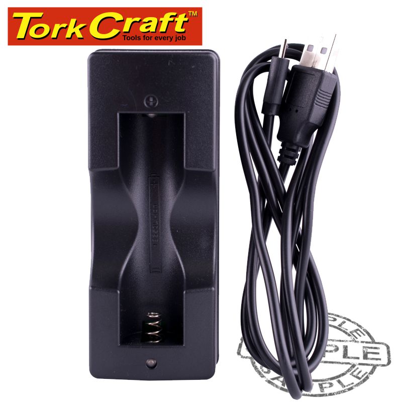 tork-craft-battery-charger-usb-18650-li-ion-avg,-800mah-1pc-5v/1a-tcbc18650-1