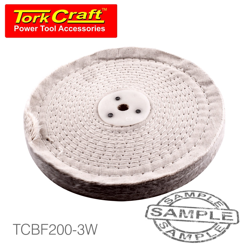 tork-craft-white-buff/mop-200mm-x-3-section-x-30-mm-thick-1/2'-hole-tcbf200-3w-1