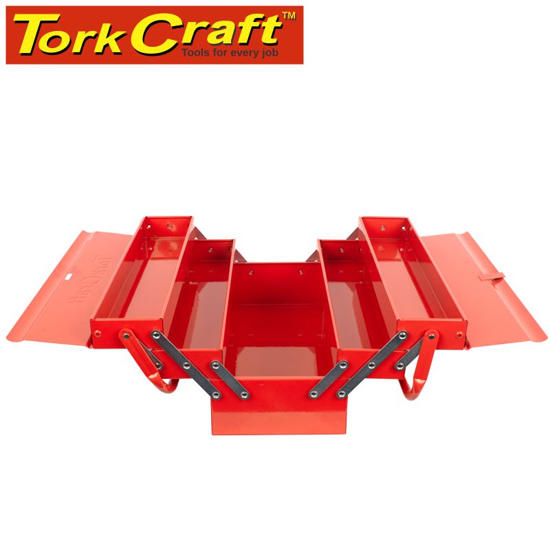 TORK CRAFT CANTILEVER TOOL BOX EMPTY 5 TRAY 468 X 218 X 203MM TCTB001