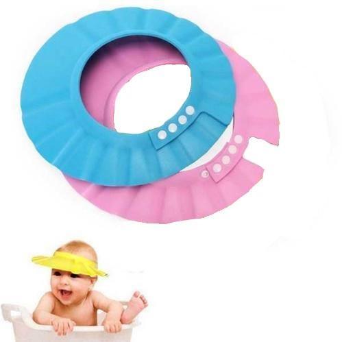 Kiddies Adjustable Shampoo Cap for Babies & Toddlers - Pink or Blue