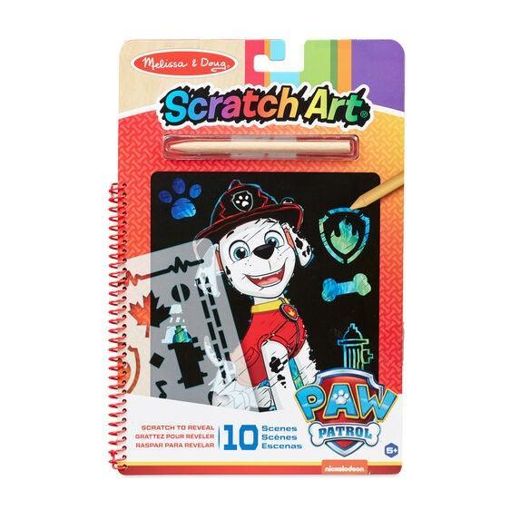 Melissa & Doug PAW Patrol„¢ Scratch Art - Marshall (Pre-Order)